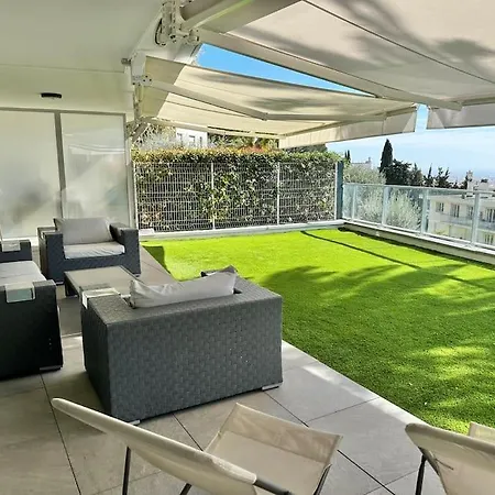 Apartment Paradise - Piscine, Clim Et Parking Nice